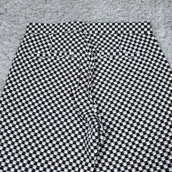 Betabrand Small Short Petite Skinny Leg Pencil Dress Pants Catstooth Black White - Picture 4 of 10